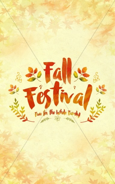 Fall Festival Family Fun Religious Bulletin Thumbnail Showcase