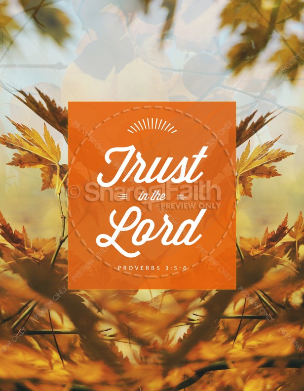 Trust in the Lord Ministry Flyer Thumbnail Showcase