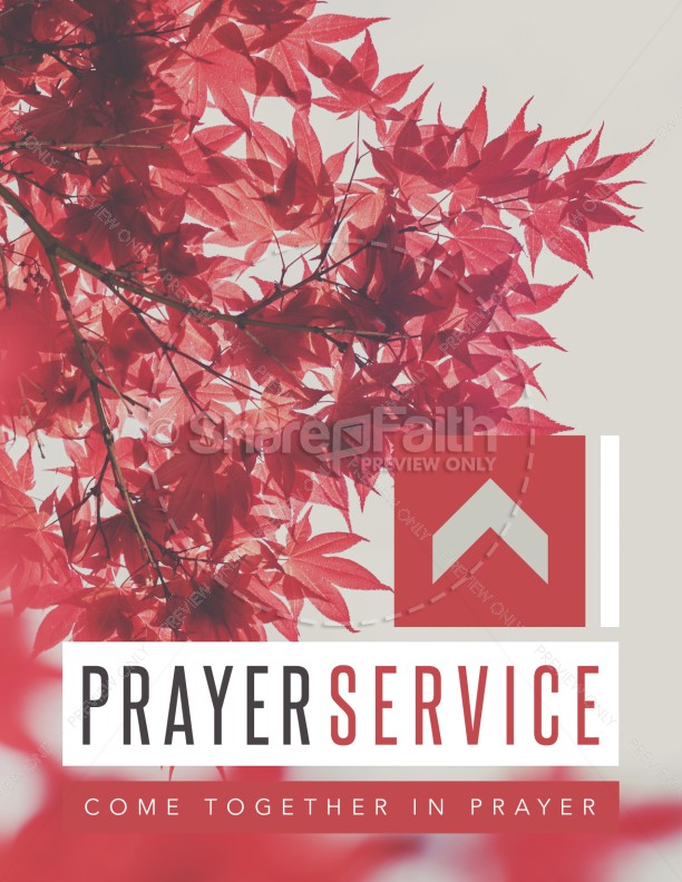 Prayer Service Ministry Flyer Thumbnail Showcase