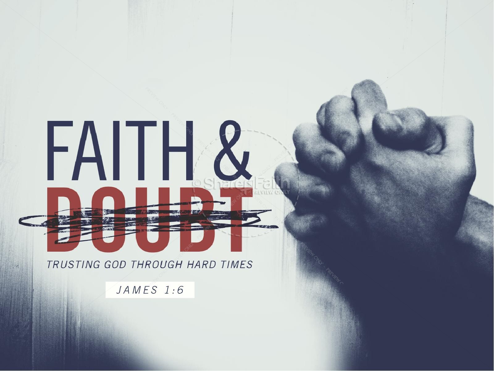 Faith and Doubt Religious PowerPoint | slide 1