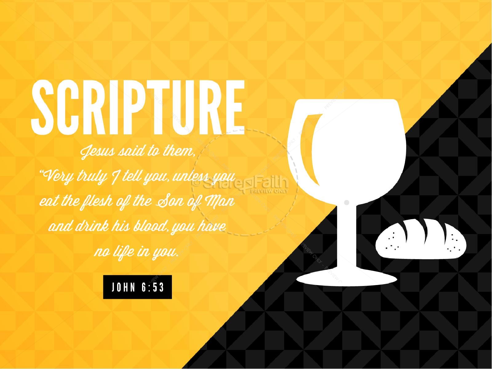 Communion Sunday Remember Ministry PowerPoint Thumbnail 4