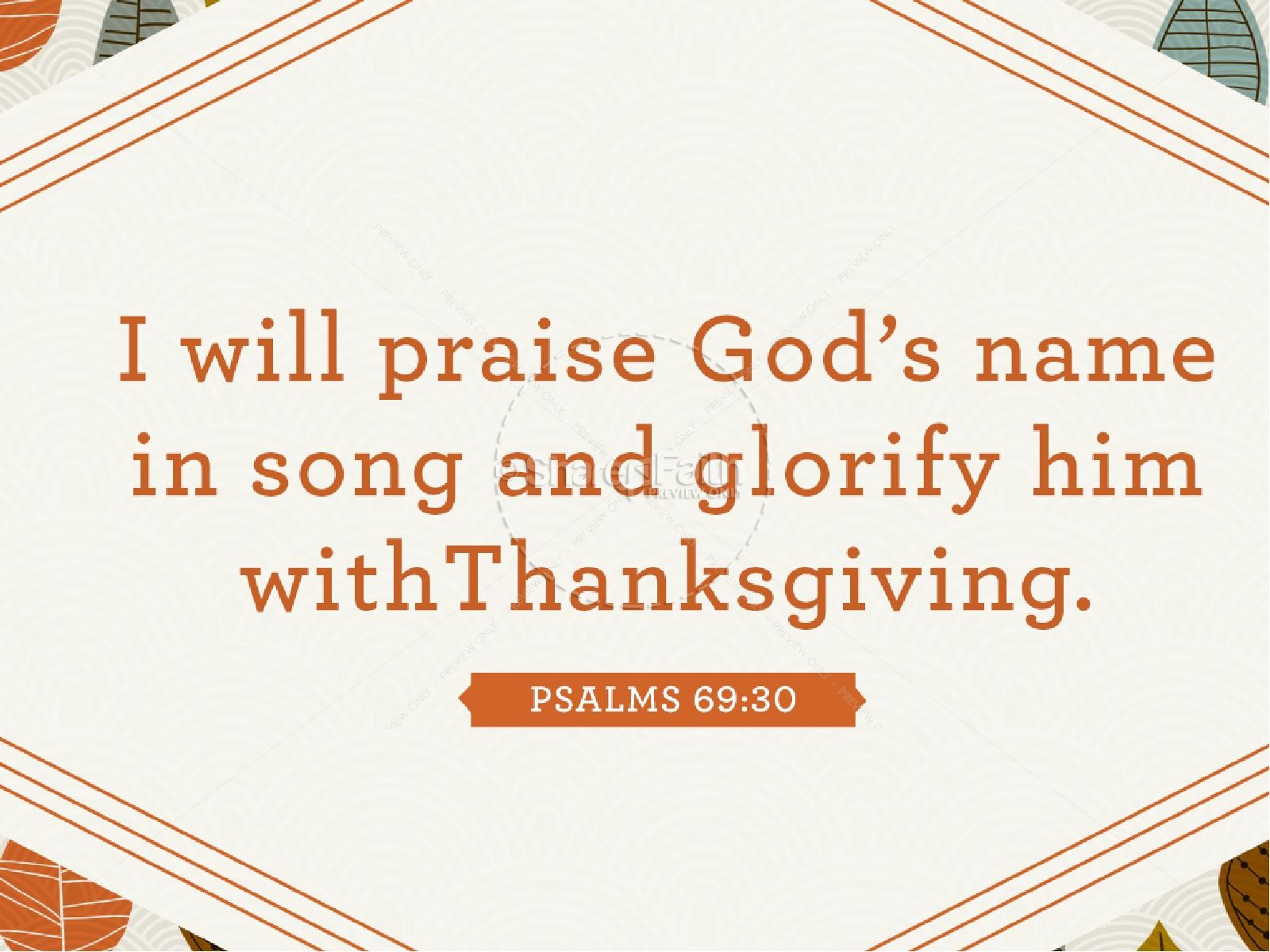 A Song of Thanksgiving Christian PowerPoint Thumbnail 6