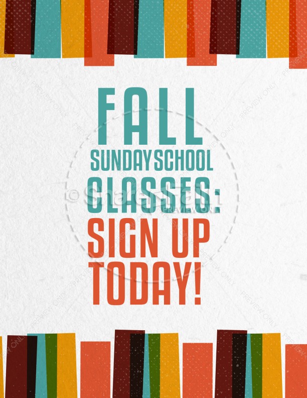 Sunday School is Starting Now Church Flyer Thumbnail Showcase
