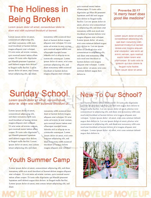 Move Up Sunday Church Newsletter | page 2
