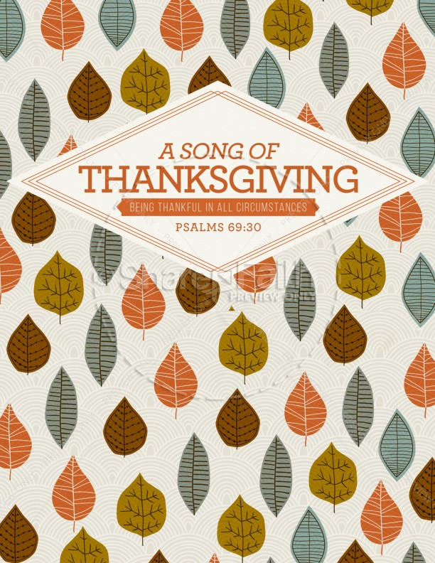 A Song of Thanksgiving Christian Flyer Thumbnail Showcase