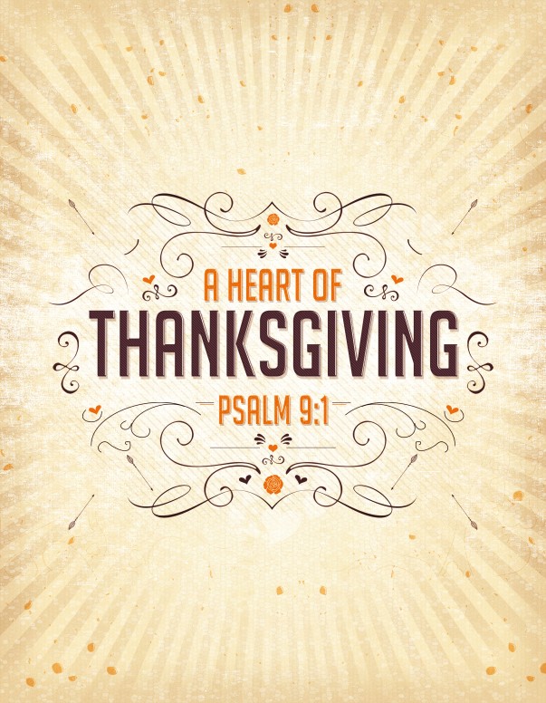 A Heart of Thanksgiving Ministry Flyer