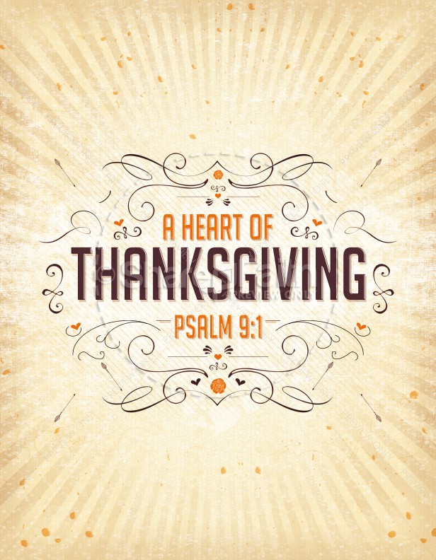 A Heart of Thanksgiving Ministry Flyer Thumbnail Showcase