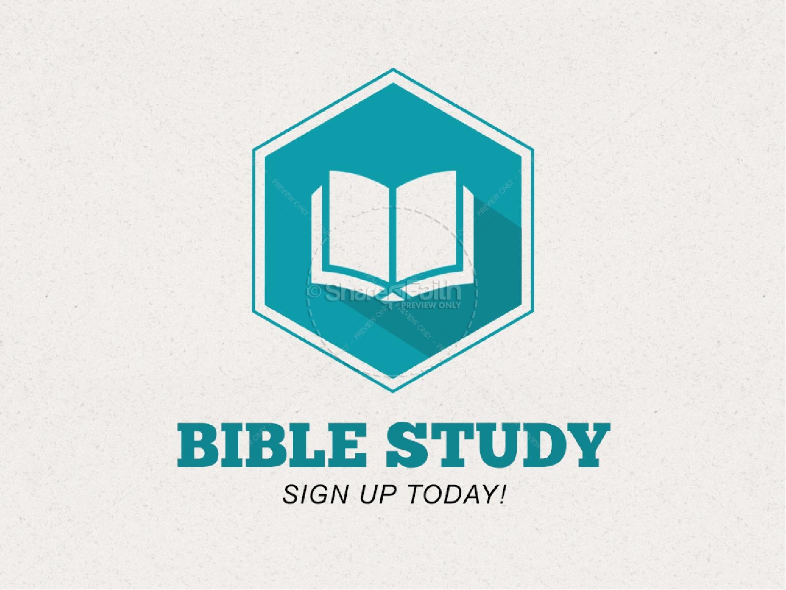 Bible Study Christian PowerPoint Thumbnail 1