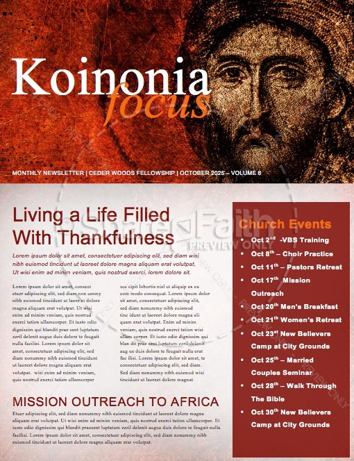 Authentic Jesus Christian Newsletter Thumbnail Showcase