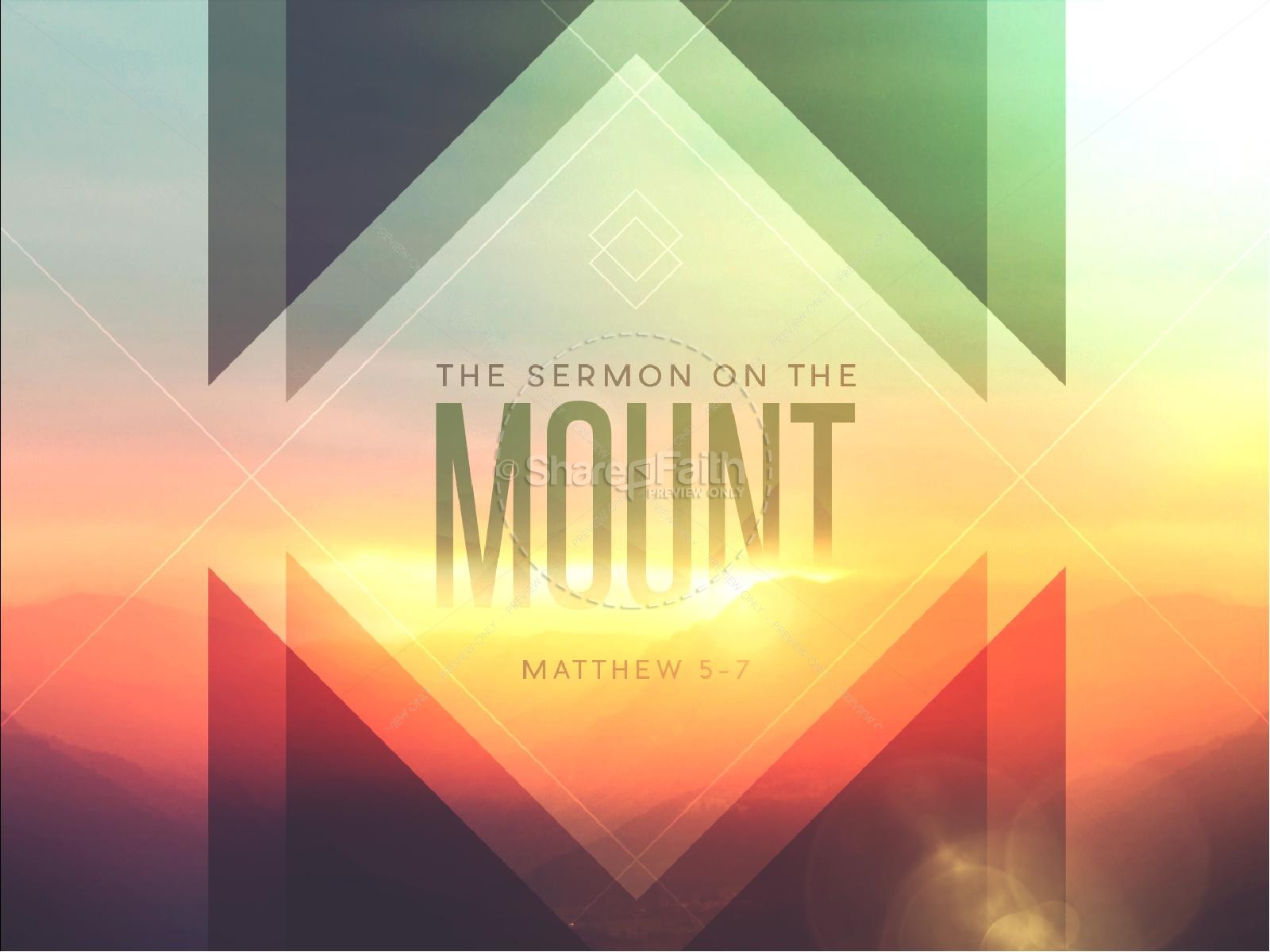 Sermon on the Mount Ministry PowerPoint Thumbnail 1