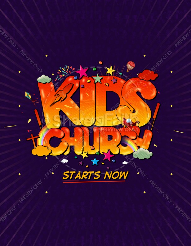 Kids Church Starts Now Ministry Media Graphics Thumbnail Showcase