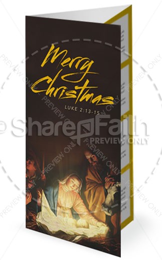 Glory in the Highest Christmas Trifold Bulletin Thumbnail Showcase