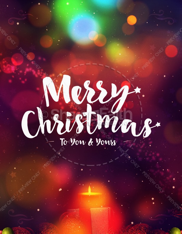 Merry Christmas to You and Yours Ministry Flyer Thumbnail Showcase