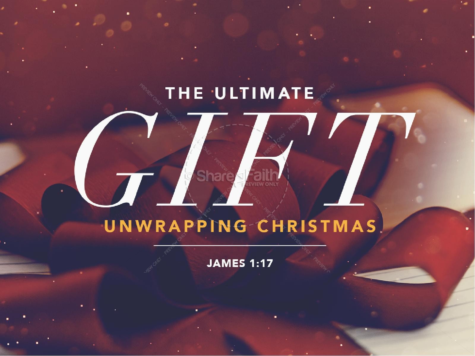 The Ultimate Gift Christmas Holiday PowerPoint Thumbnail 1