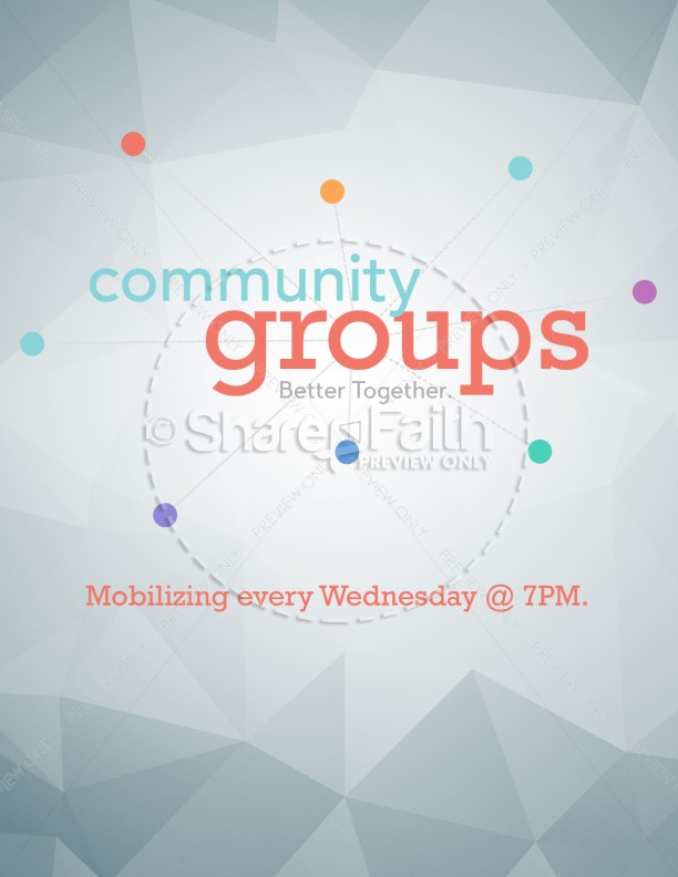 Community Groups Ministry Flyer Thumbnail Showcase