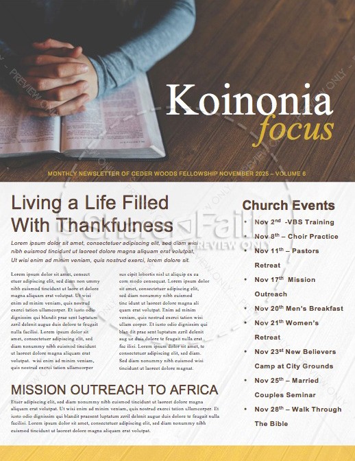 Discovery Classes Ministry Newsletter Thumbnail Showcase