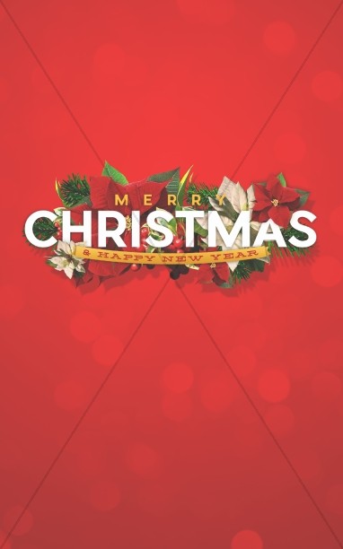 Merry Christmas Happy New Year Christian Bulletin Thumbnail Showcase