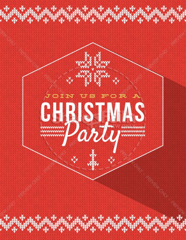 Christmas Party Announcement Christmas Flyer Thumbnail Showcase