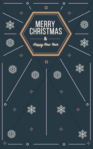 Merry Christmas Classic Greeting Religious Bulletin Thumbnail Showcase