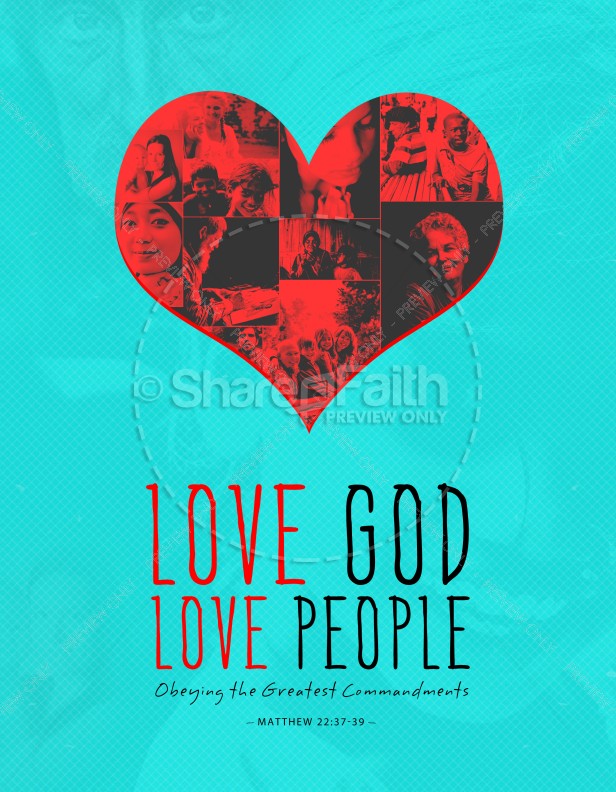 Love God Love People Christian Flyer Thumbnail Showcase