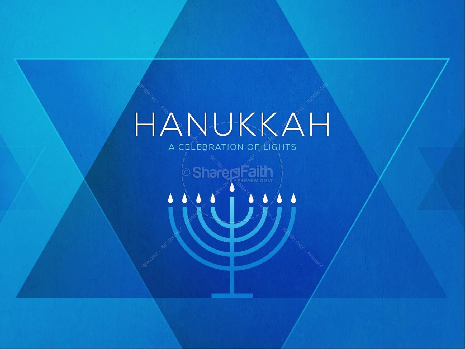 Hanukkah Celebration of Lights Church PowerPoint