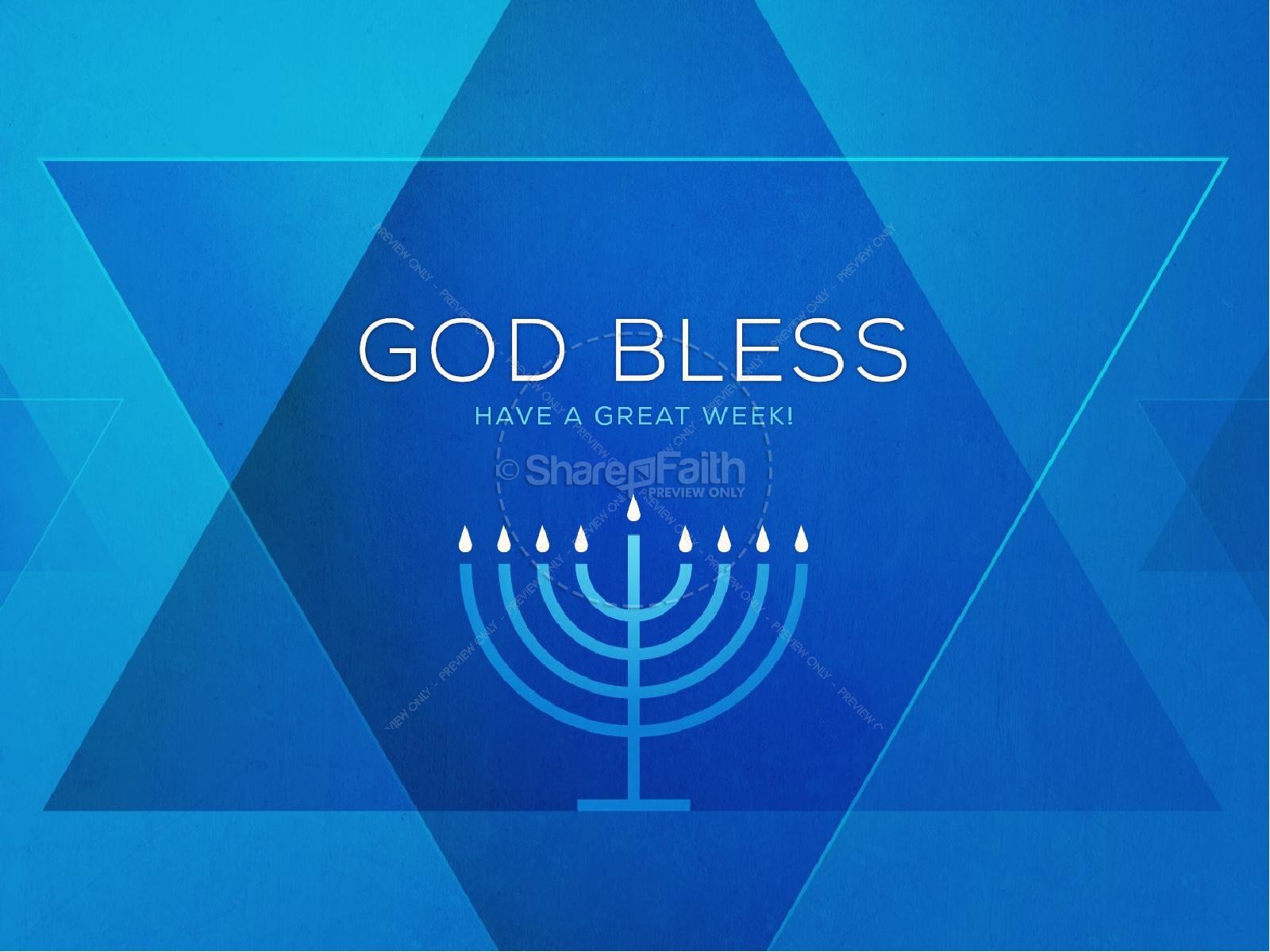 Hanukkah Celebration of Lights Church PowerPoint Thumbnail 4