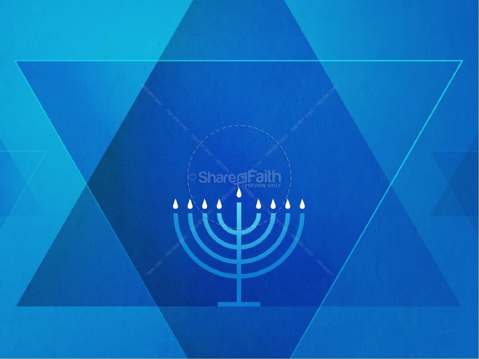 Hanukkah Celebration of Lights Church PowerPoint Thumbnail 5