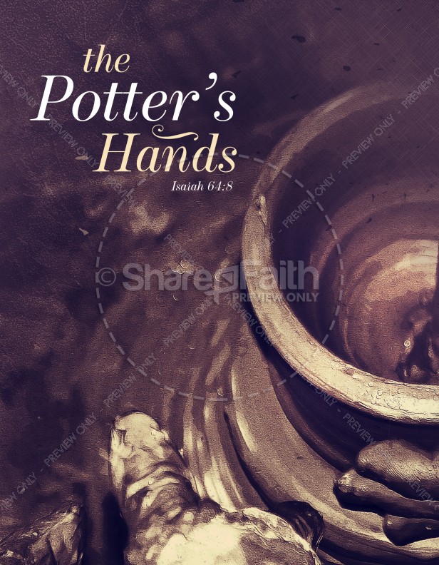 The Potter's Hands Christian Flyer Thumbnail Showcase