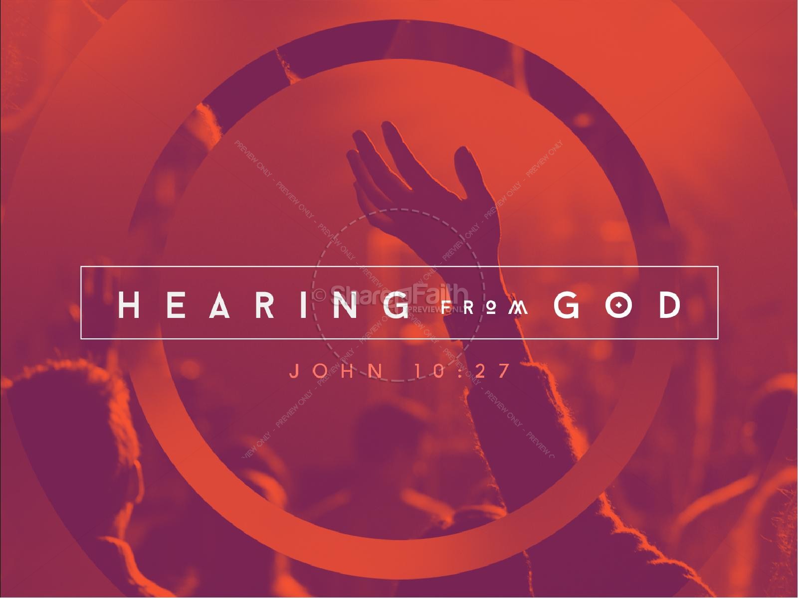 Hearing From God Ministry Church PowerPoint Thumbnail 1