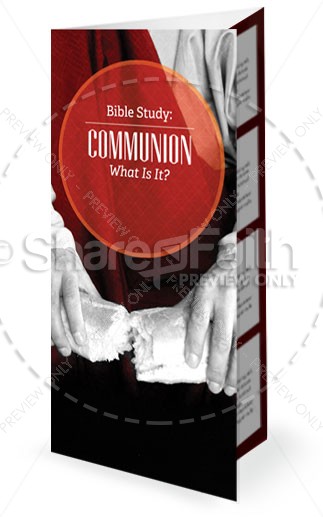 Church Communion Church Trifold Bulletin Thumbnail Showcase