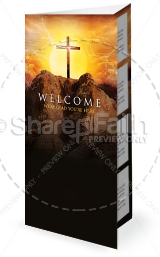 Death Where is Your Sting Easter Graphics Religious Trifold Bulletin Thumbnail Showcase