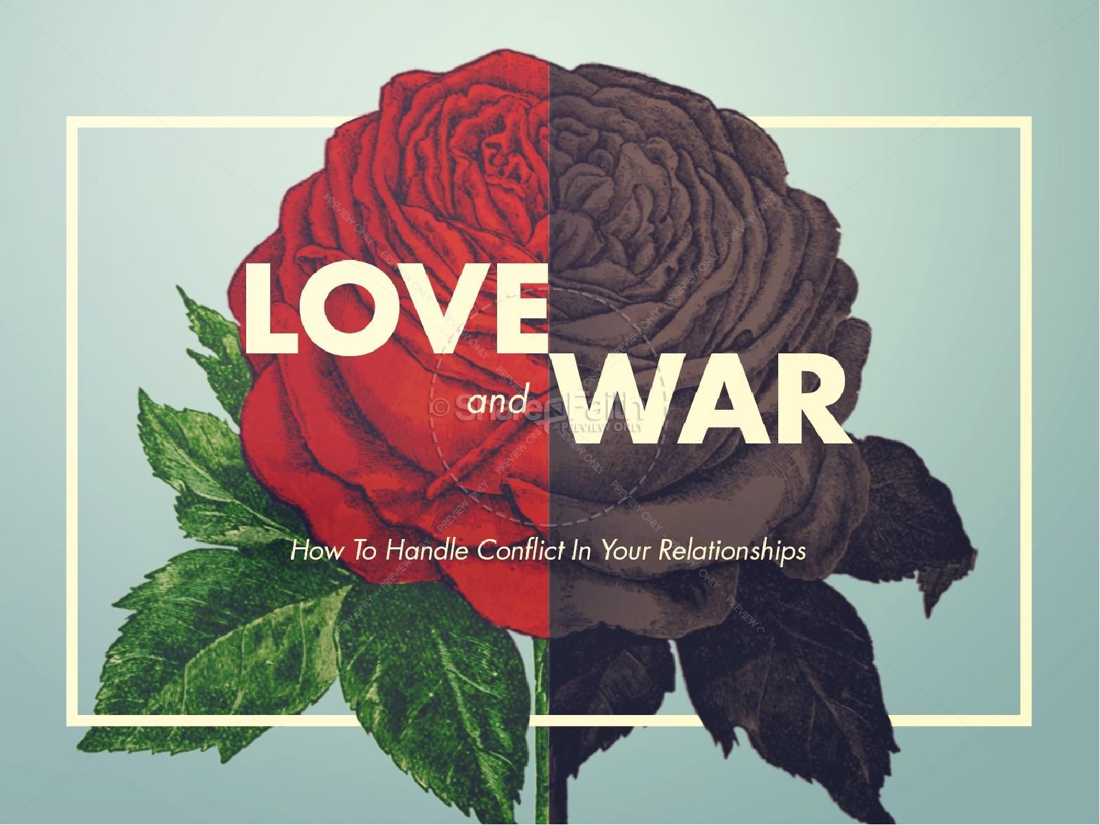 Love and War Christian Marriage Sermon PowerPoint Thumbnail 1