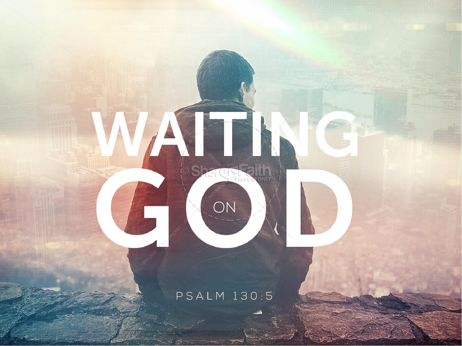 Waiting on God Church Sermon PowerPoint | slide 1