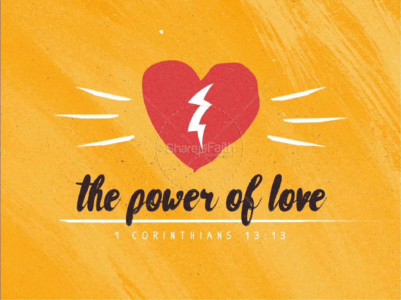 The Power of Love Valentine's Day Sermon PowerPoint | slide 1