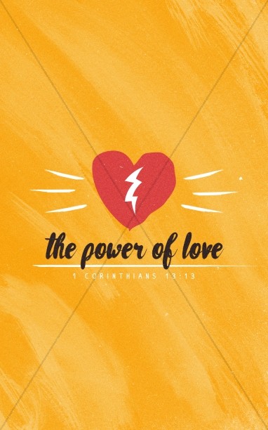 The Power of Love Valentine's Day Church Bulletin Thumbnail Showcase