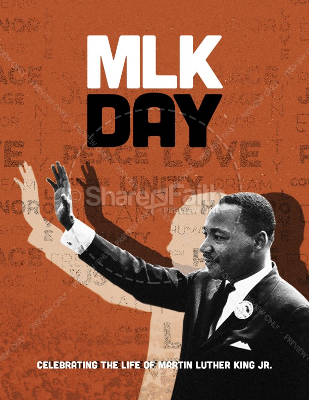 MLK Day Christian Church Flyer Thumbnail Showcase