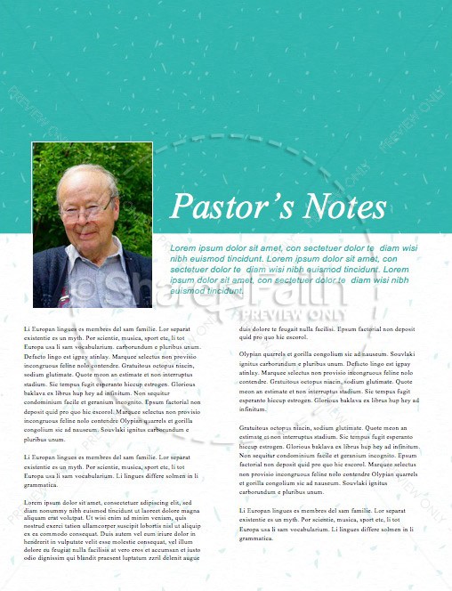 New Year's Greeting Church Newsletter | page 3