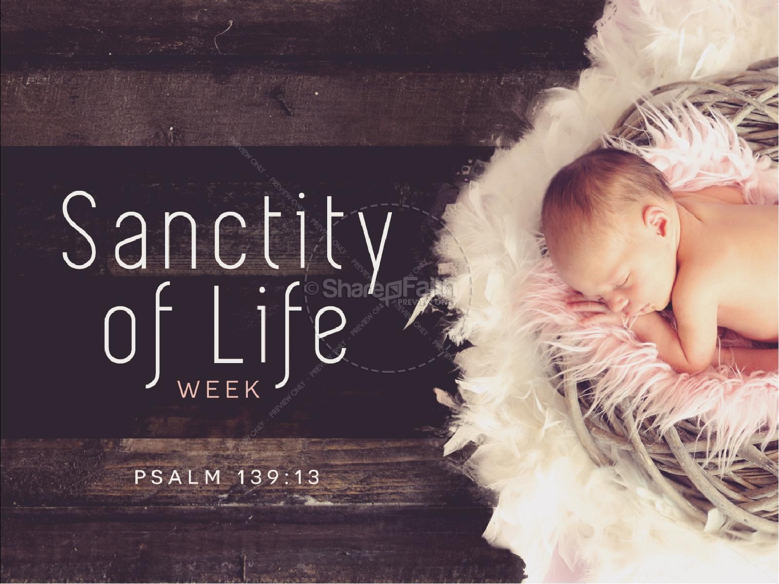 Sanctity of Life Week Church PowerPoint Thumbnail 1