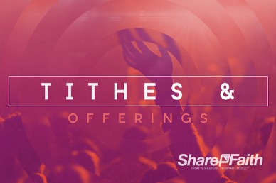 Hearing From God Tithes and Offering Video Loop