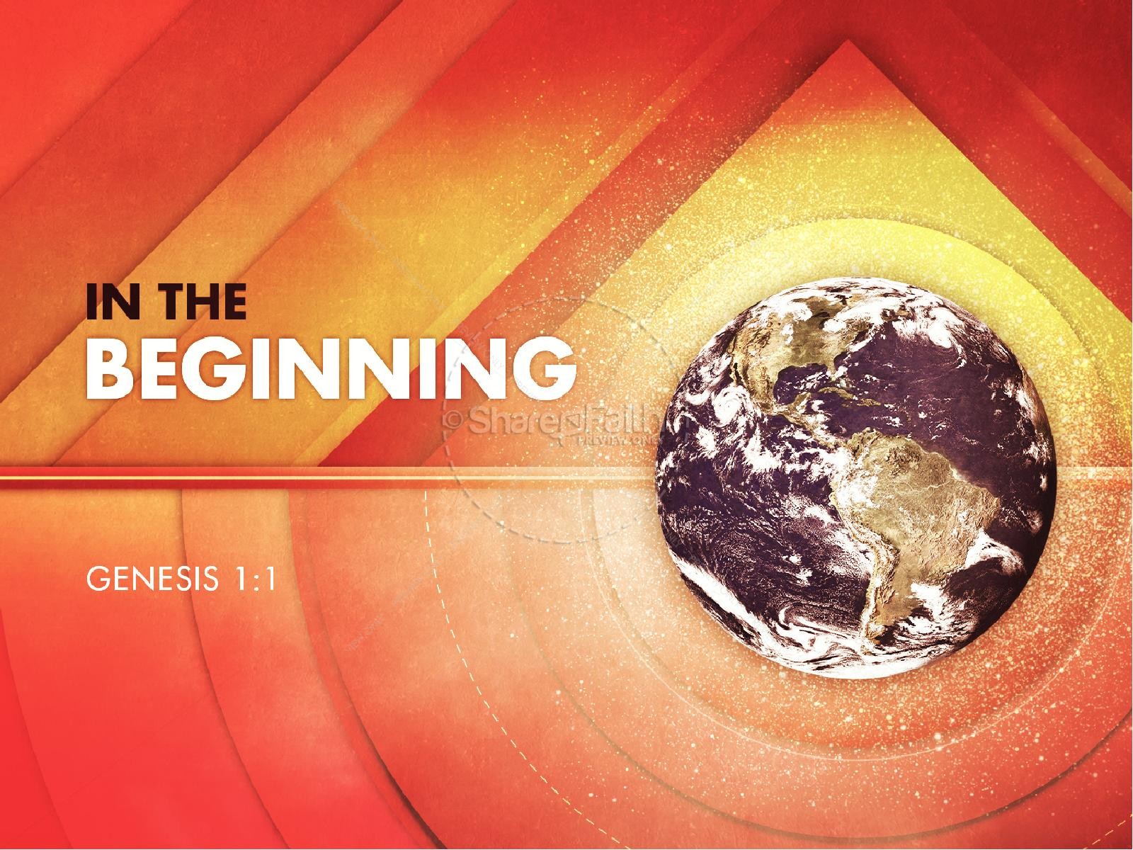 Genesis In the Beginning Church PowerPoint