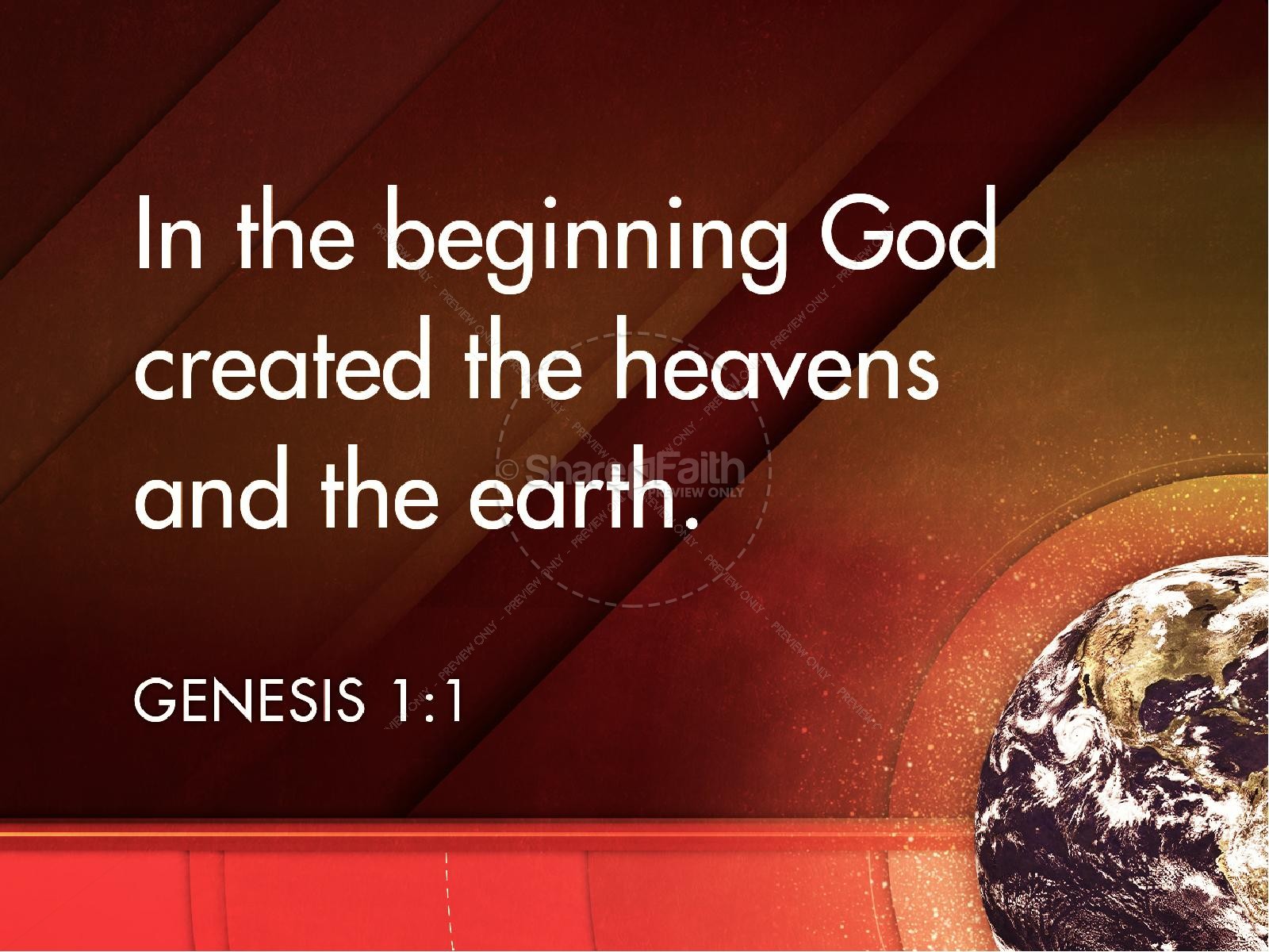 Genesis In the Beginning Church PowerPoint Thumbnail 4