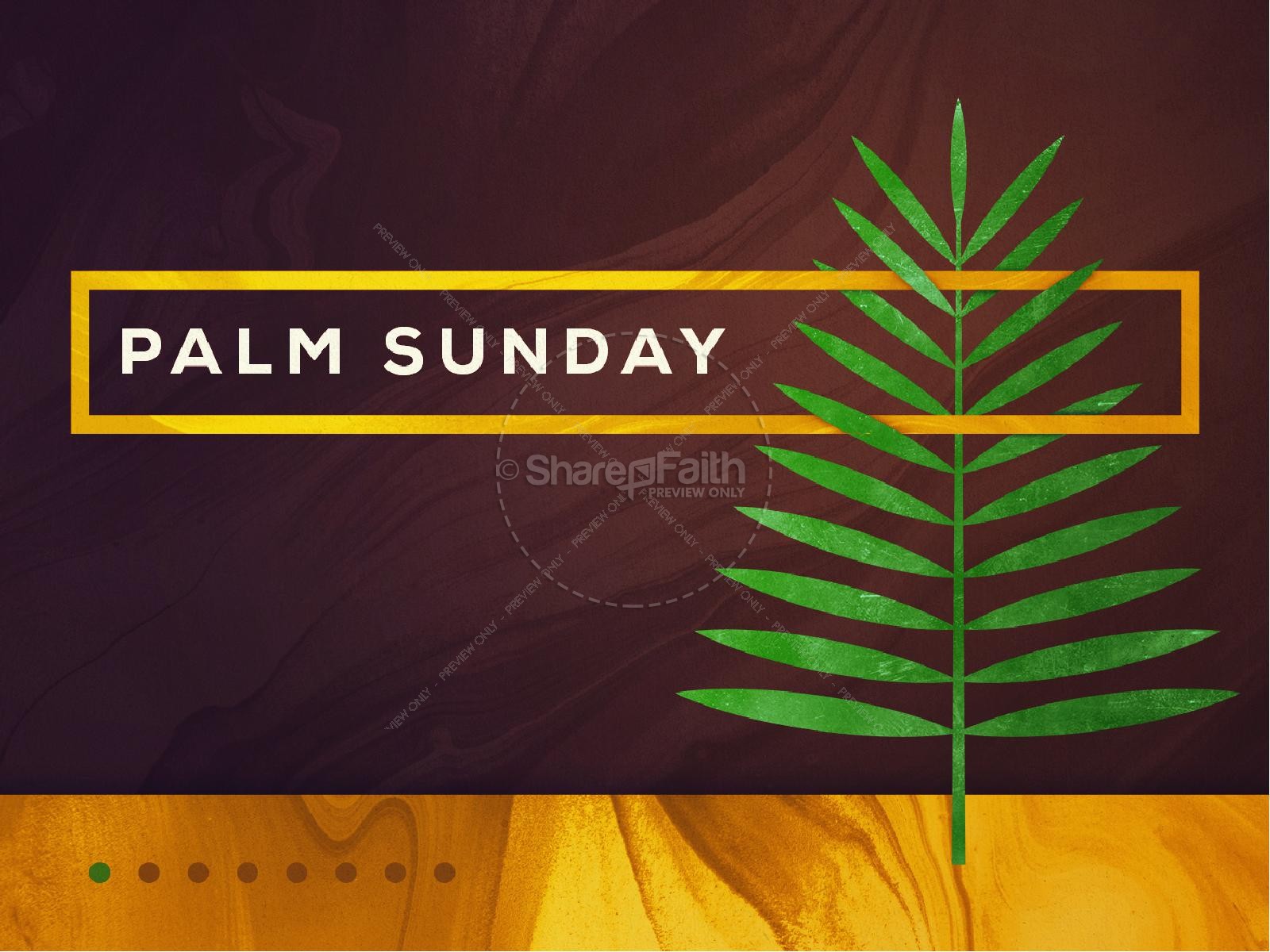 Palm Sunday Modern Church PowerPoint Thumbnail 1
