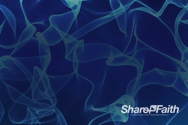 Abstract Blue Smoke Worship Video Background