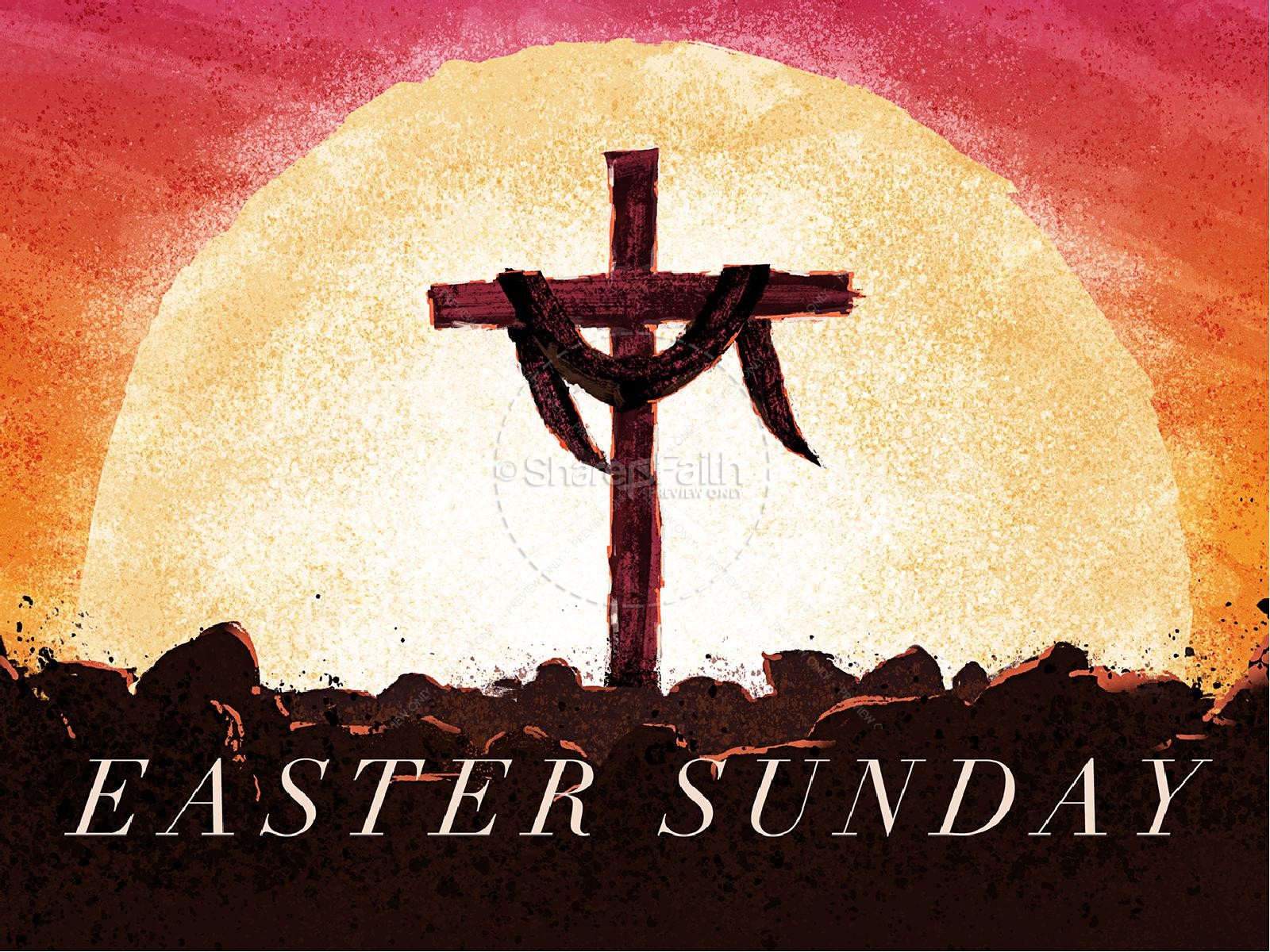 Easter Sunday Resurrection Church PowerPoint Thumbnail 1