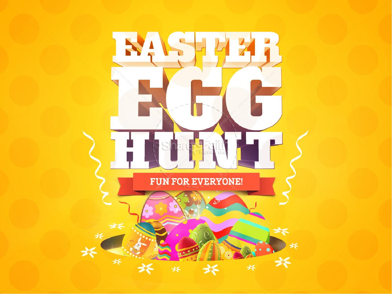 Easter Egg Hunt Church PowerPoint Thumbnail 1