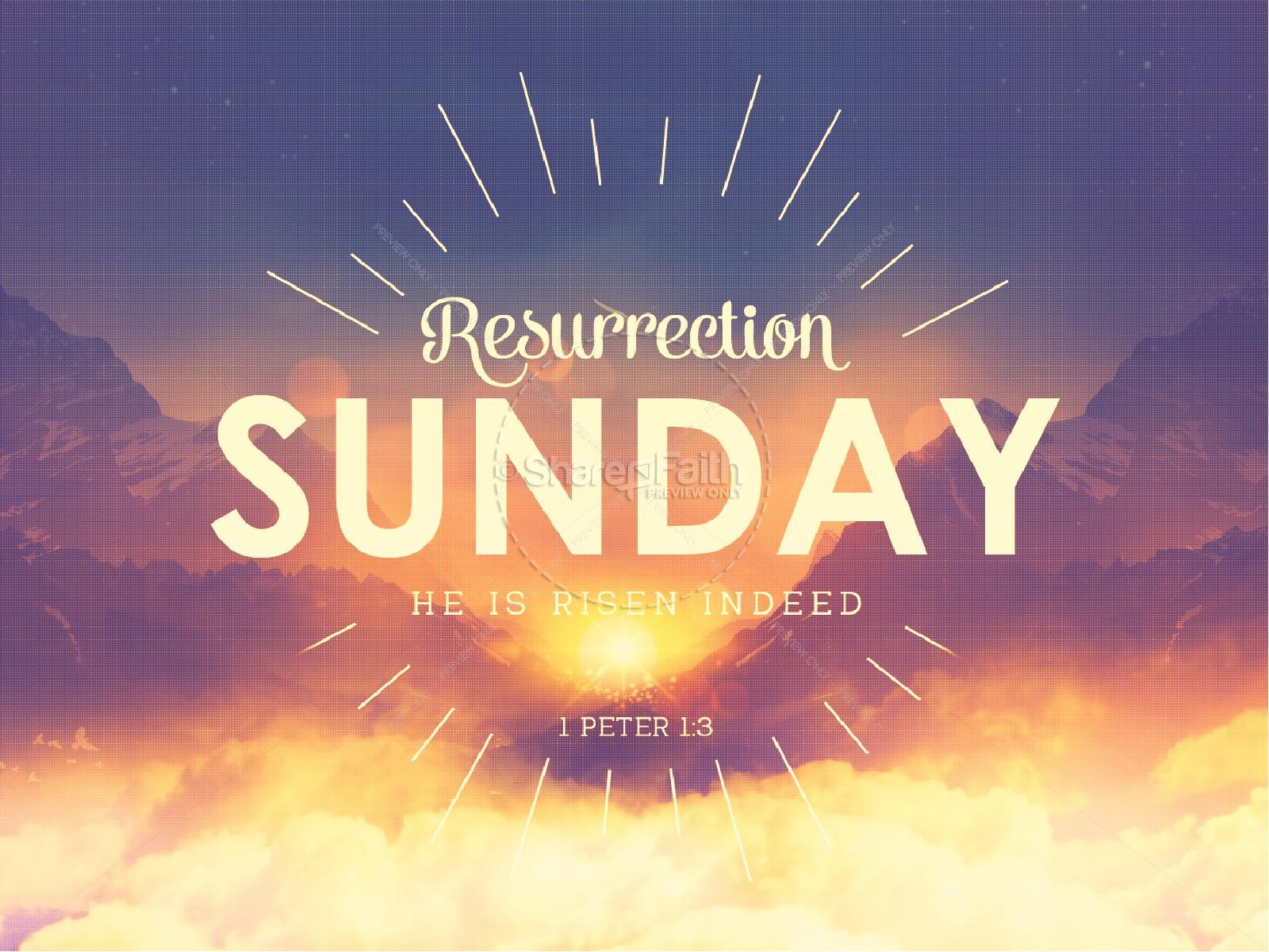 Resurrection Sunday Sunrise Church PowerPoint