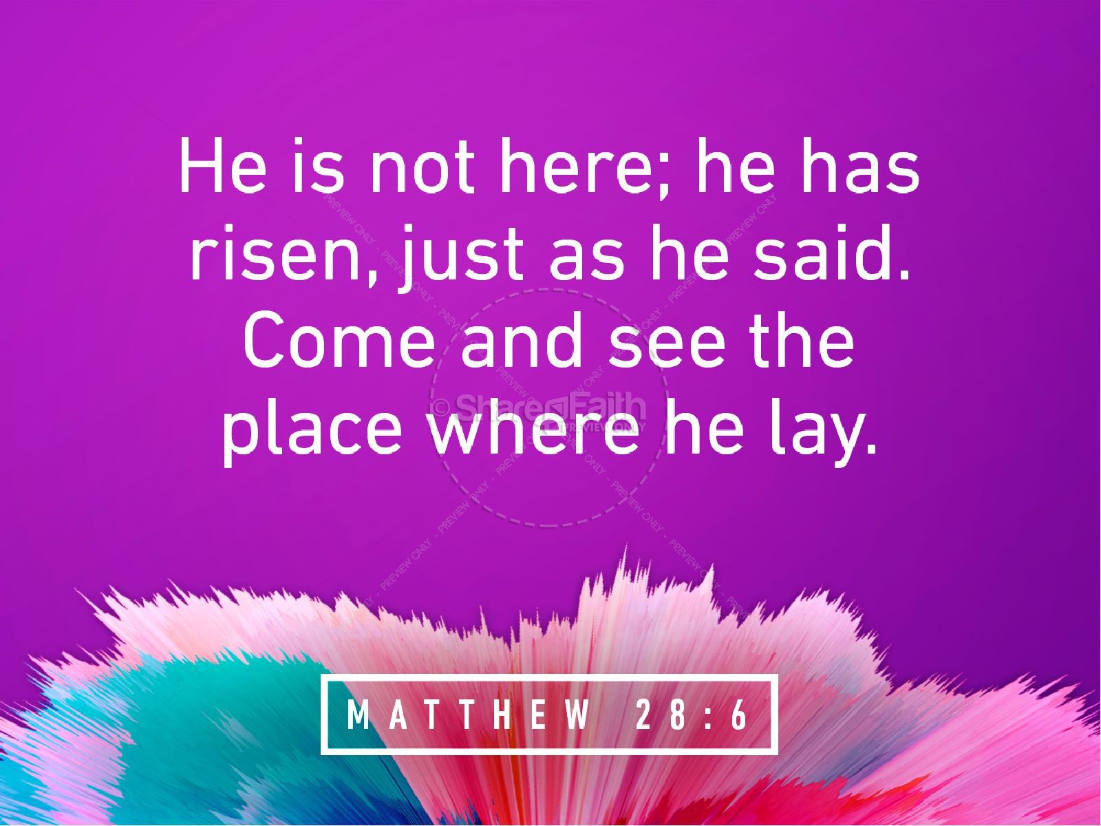 Easter Abstract Christian PowerPoint Thumbnail 4