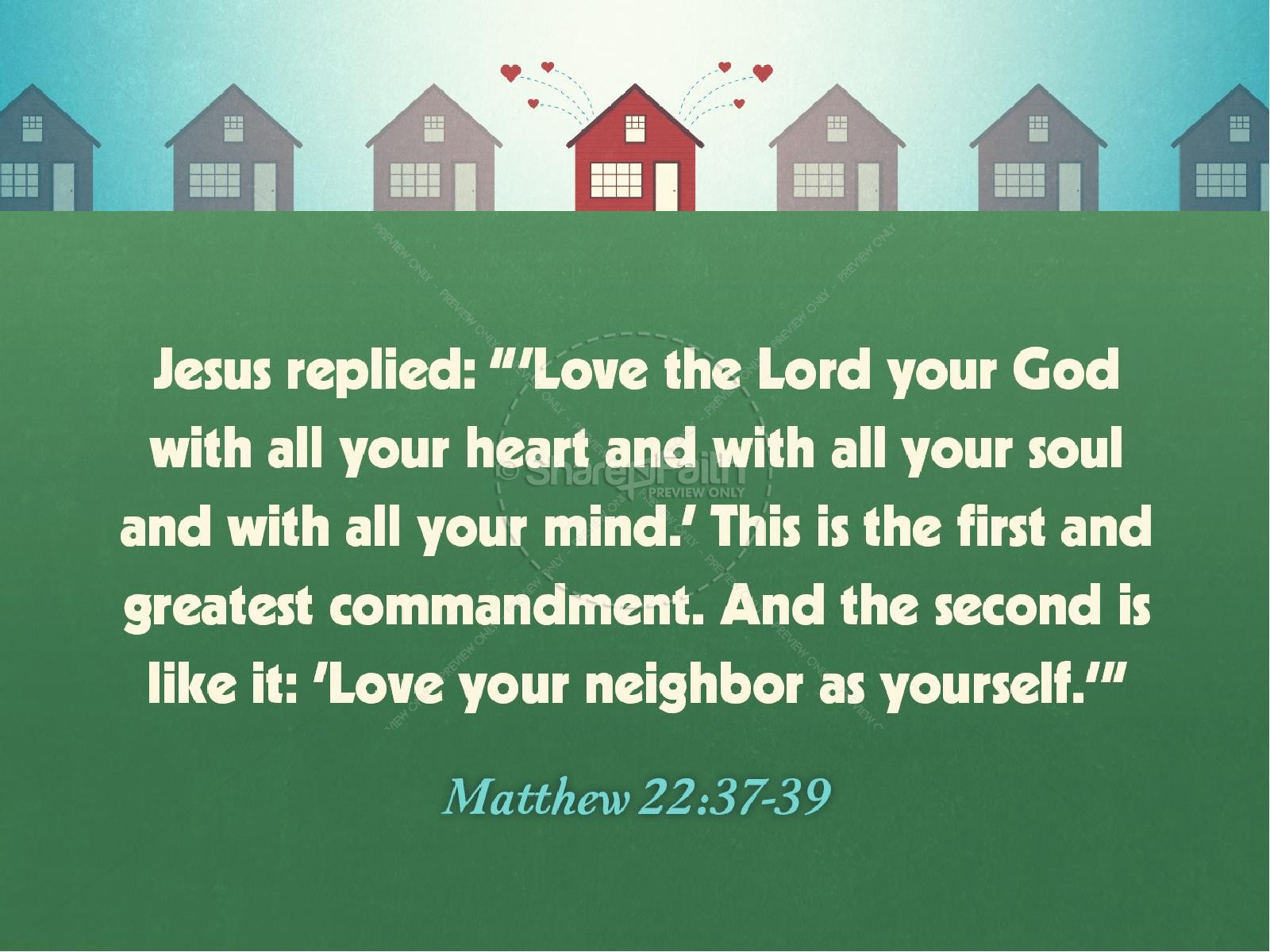 Love Your Neighbor Church Sermon PowerPoint Thumbnail 4