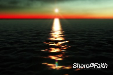 Ocean Sunset Worship Video Background