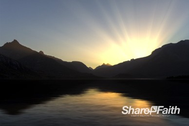 Sunrise on the Lake Worship Motion Background
